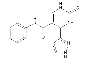 N-phenyl-4-(1H-pyrazol-3-yl)-2-thioxo-3,4-dihydro-1H-pyrimidine-5-carboxamide
