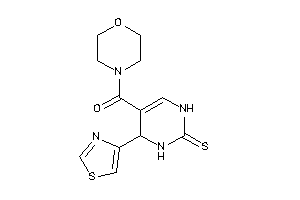 Morpholino-(4-thiazol-4-yl-2-thioxo-3,4-dihydro-1H-pyrimidin-5-yl)methanone