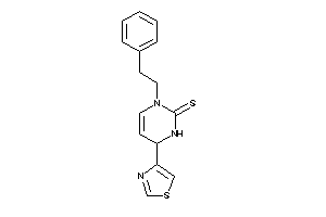 3-phenethyl-6-thiazol-4-yl-1,6-dihydropyrimidine-2-thione