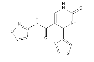 Image of N-isoxazol-3-yl-4-thiazol-4-yl-2-thioxo-3,4-dihydro-1H-pyrimidine-5-carboxamide