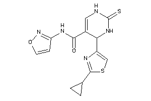 4-(2-cyclopropylthiazol-4-yl)-N-isoxazol-3-yl-2-thioxo-3,4-dihydro-1H-pyrimidine-5-carboxamide