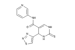 N-(3-pyridyl)-4-(thiadiazol-4-yl)-2-thioxo-3,4-dihydro-1H-pyrimidine-5-carboxamide