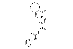 Image of 13-keto-6,7,8,9,10,11-hexahydroazocino[2,1-b]quinazoline-3-carboxylic Acid (2-anilino-2-keto-ethyl) Ester