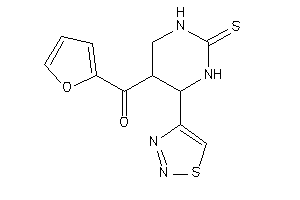 2-furyl-[4-(thiadiazol-4-yl)-2-thioxo-hexahydropyrimidin-5-yl]methanone