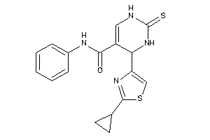 4-(2-cyclopropylthiazol-4-yl)-N-phenyl-2-thioxo-3,4-dihydro-1H-pyrimidine-5-carboxamide