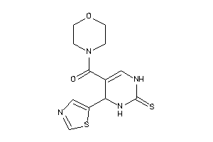 Morpholino-(4-thiazol-5-yl-2-thioxo-3,4-dihydro-1H-pyrimidin-5-yl)methanone