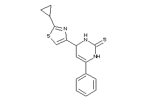 4-(2-cyclopropylthiazol-4-yl)-6-phenyl-3,4-dihydro-1H-pyrimidine-2-thione