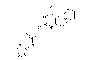 2-[(ketoBLAHyl)thio]-N-(2-thienyl)acetamide