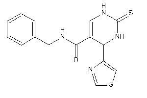 N-benzyl-4-thiazol-4-yl-2-thioxo-3,4-dihydro-1H-pyrimidine-5-carboxamide
