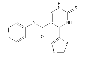 Image of N-phenyl-4-thiazol-5-yl-2-thioxo-3,4-dihydro-1H-pyrimidine-5-carboxamide