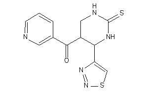 3-pyridyl-[4-(thiadiazol-4-yl)-2-thioxo-hexahydropyrimidin-5-yl]methanone