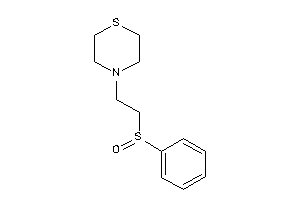 4-[2-(benzenesulfinyl)ethyl]thiomorpholine