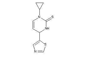 3-cyclopropyl-6-thiazol-5-yl-1,6-dihydropyrimidine-2-thione