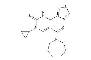 Azepan-1-yl-(3-cyclopropyl-6-thiazol-4-yl-2-thioxo-1,6-dihydropyrimidin-5-yl)methanone