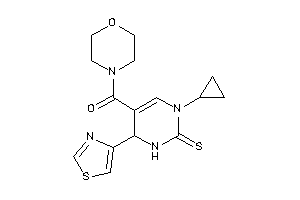 (3-cyclopropyl-6-thiazol-4-yl-2-thioxo-1,6-dihydropyrimidin-5-yl)-morpholino-methanone