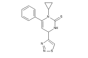 3-cyclopropyl-4-phenyl-6-(thiadiazol-4-yl)-1,6-dihydropyrimidine-2-thione