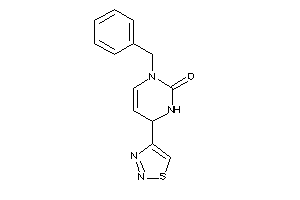 3-benzyl-6-(thiadiazol-4-yl)-1,6-dihydropyrimidin-2-one