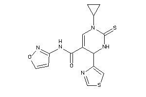 3-cyclopropyl-N-isoxazol-3-yl-6-thiazol-4-yl-2-thioxo-1,6-dihydropyrimidine-5-carboxamide