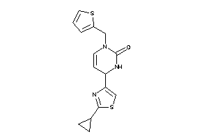 6-(2-cyclopropylthiazol-4-yl)-3-(2-thenyl)-1,6-dihydropyrimidin-2-one