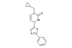 3-(cyclopropylmethyl)-6-(2-phenylthiazol-5-yl)-1,6-dihydropyrimidin-2-one