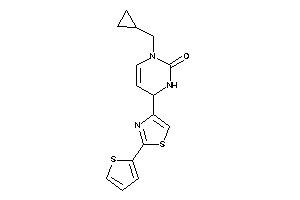 3-(cyclopropylmethyl)-6-[2-(2-thienyl)thiazol-4-yl]-1,6-dihydropyrimidin-2-one