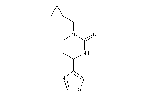 Image of 3-(cyclopropylmethyl)-6-thiazol-4-yl-1,6-dihydropyrimidin-2-one