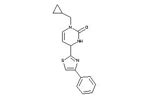 3-(cyclopropylmethyl)-6-(4-phenylthiazol-2-yl)-1,6-dihydropyrimidin-2-one