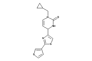 3-(cyclopropylmethyl)-6-[2-(3-thienyl)thiazol-4-yl]-1,6-dihydropyrimidin-2-one