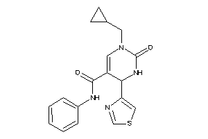 3-(cyclopropylmethyl)-2-keto-N-phenyl-6-thiazol-4-yl-1,6-dihydropyrimidine-5-carboxamide