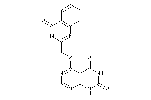 4-[(4-keto-3H-quinazolin-2-yl)methylthio]-8H-pyrimido[4,5-d]pyrimidine-5,7-quinone