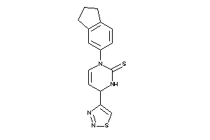 3-indan-5-yl-6-(thiadiazol-4-yl)-1,6-dihydropyrimidine-2-thione