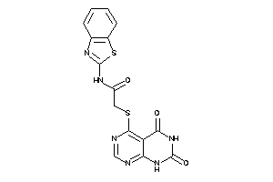 Image of N-(1,3-benzothiazol-2-yl)-2-[(2,4-diketo-1H-pyrimido[4,5-d]pyrimidin-5-yl)thio]acetamide