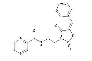 N-[2-(5-benzal-2,4-diketo-thiazolidin-3-yl)ethyl]pyrazinamide