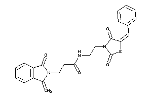 N-[2-(5-benzal-2,4-diketo-thiazolidin-3-yl)ethyl]-3-(1-keto-3-methylene-isoindolin-2-yl)propionamide