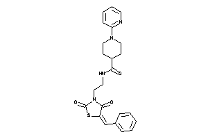 N-[2-(5-benzal-2,4-diketo-thiazolidin-3-yl)ethyl]-1-(2-pyridyl)isonipecotamide