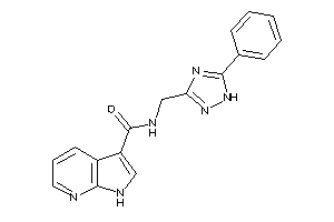 N-[(5-phenyl-1H-1,2,4-triazol-3-yl)methyl]-1H-pyrrolo[2,3-b]pyridine-3-carboxamide