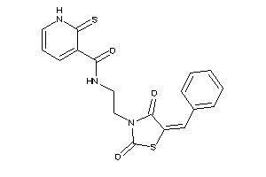 N-[2-(5-benzal-2,4-diketo-thiazolidin-3-yl)ethyl]-2-thioxo-1H-pyridine-3-carboxamide