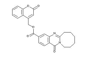 Image of 13-keto-6,7,8,9,10,11-hexahydroazocino[2,1-b]quinazoline-3-carboxylic Acid (2-ketochromen-4-yl)methyl Ester
