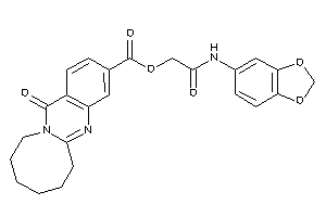 Image of 13-keto-6,7,8,9,10,11-hexahydroazocino[2,1-b]quinazoline-3-carboxylic Acid [2-(1,3-benzodioxol-5-ylamino)-2-keto-ethyl] Ester