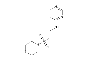 4-pyrimidyl(2-thiomorpholinosulfonylethyl)amine