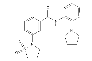 3-(1,1-diketo-1,2-thiazolidin-2-yl)-N-(2-pyrrolidinophenyl)benzamide