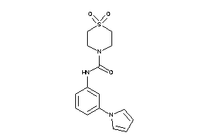 1,1-diketo-N-(3-pyrrol-1-ylphenyl)-1,4-thiazinane-4-carboxamide