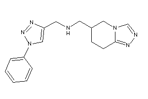 (1-phenyltriazol-4-yl)methyl-(5,6,7,8-tetrahydro-[1,2,4]triazolo[4,3-a]pyridin-6-ylmethyl)amine