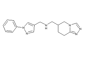 (1-phenylpyrazol-4-yl)methyl-(5,6,7,8-tetrahydro-[1,2,4]triazolo[4,3-a]pyridin-6-ylmethyl)amine