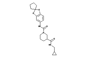 N'-(cyclopropylmethyl)-N-spiro[1,3-benzodioxole-2,1'-cyclopentane]-5-yl-piperidine-1,3-dicarboxamide