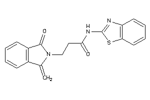 N-(1,3-benzothiazol-2-yl)-3-(1-keto-3-methylene-isoindolin-2-yl)propionamide