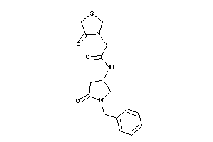 N-(1-benzyl-5-keto-pyrrolidin-3-yl)-2-(4-ketothiazolidin-3-yl)acetamide