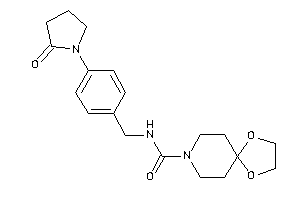 N-[4-(2-ketopyrrolidino)benzyl]-1,4-dioxa-8-azaspiro[4.5]decane-8-carboxamide