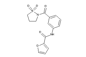 N-[3-(1,1-diketo-1,2-thiazolidine-2-carbonyl)phenyl]-2-furamide