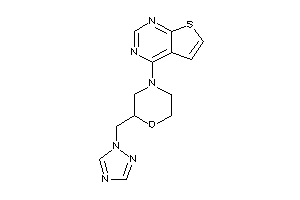 4-thieno[2,3-d]pyrimidin-4-yl-2-(1,2,4-triazol-1-ylmethyl)morpholine